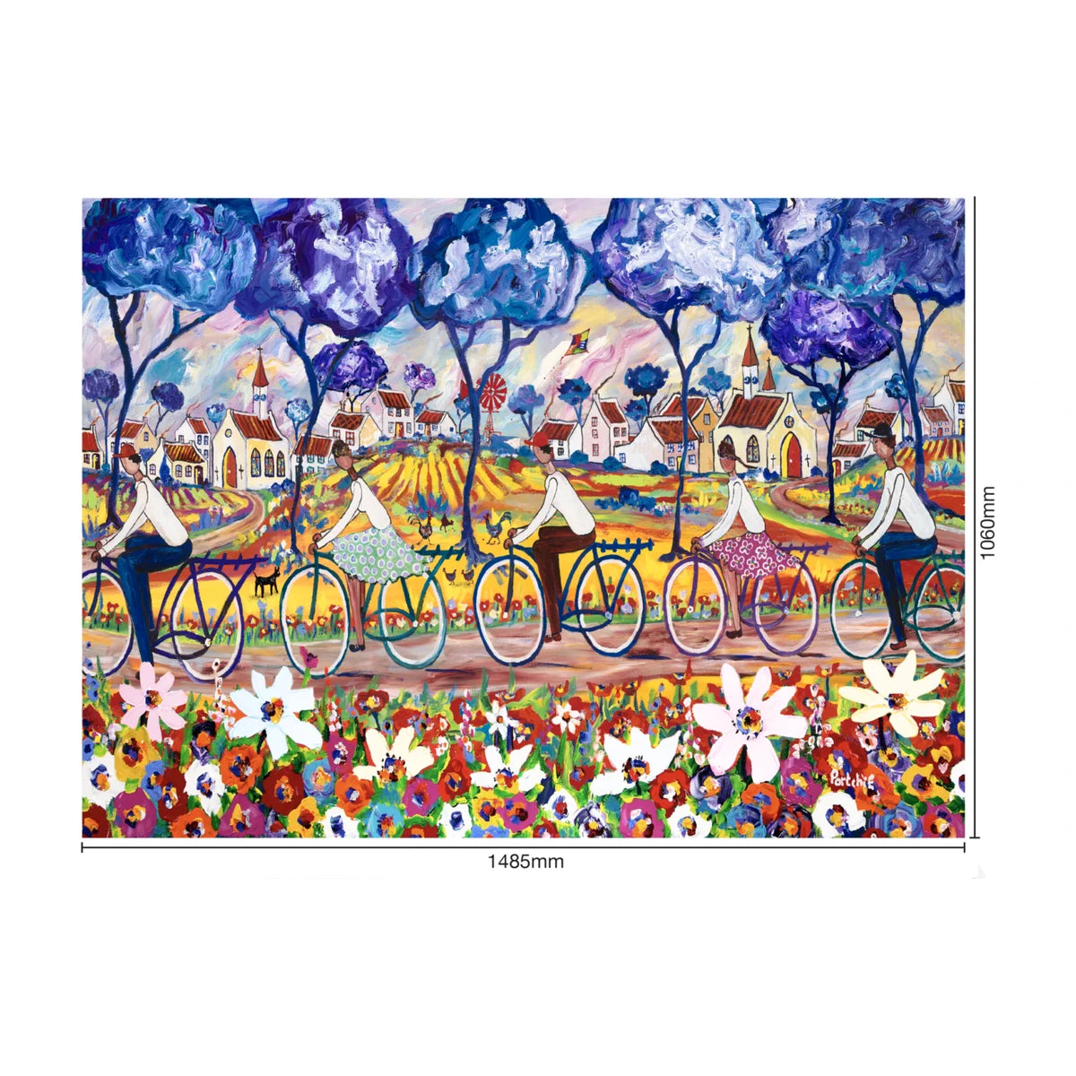 Town to Town Race by Portchie 5000pc finished size dimensions 1485 x 1060mm