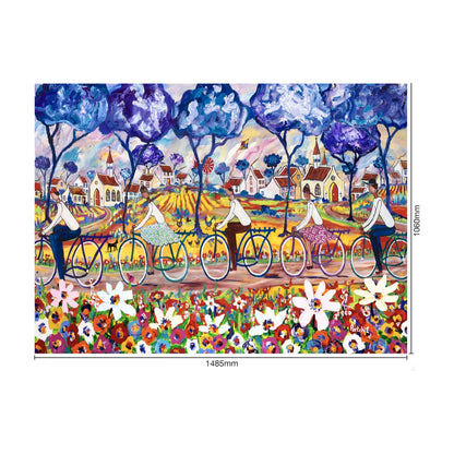 Town to Town Race by Portchie 5000pc finished size dimensions 1485 x 1060mm