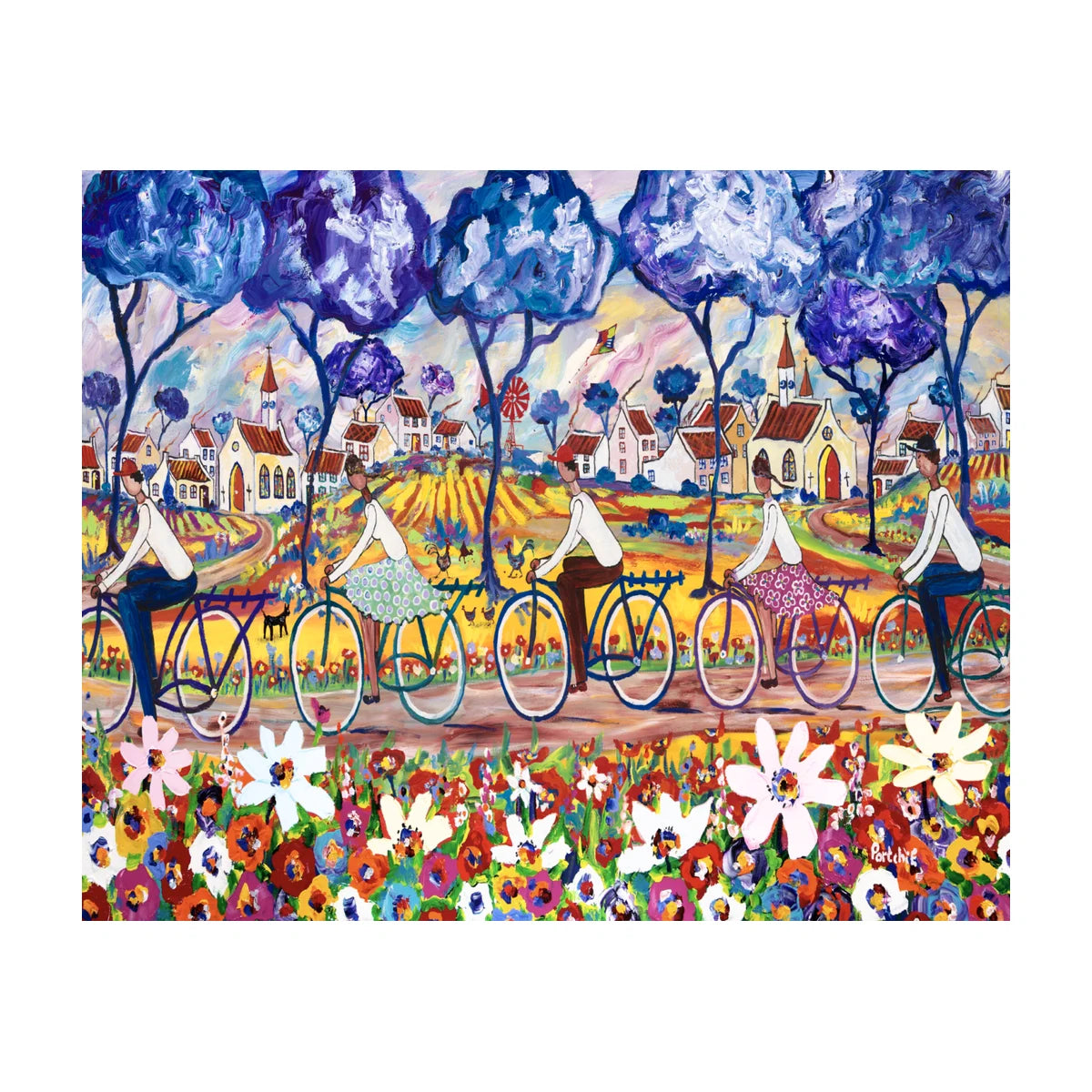 RGS Town to Town Race by Portchie 5000 piece jigsaw puzzle artwork studio image