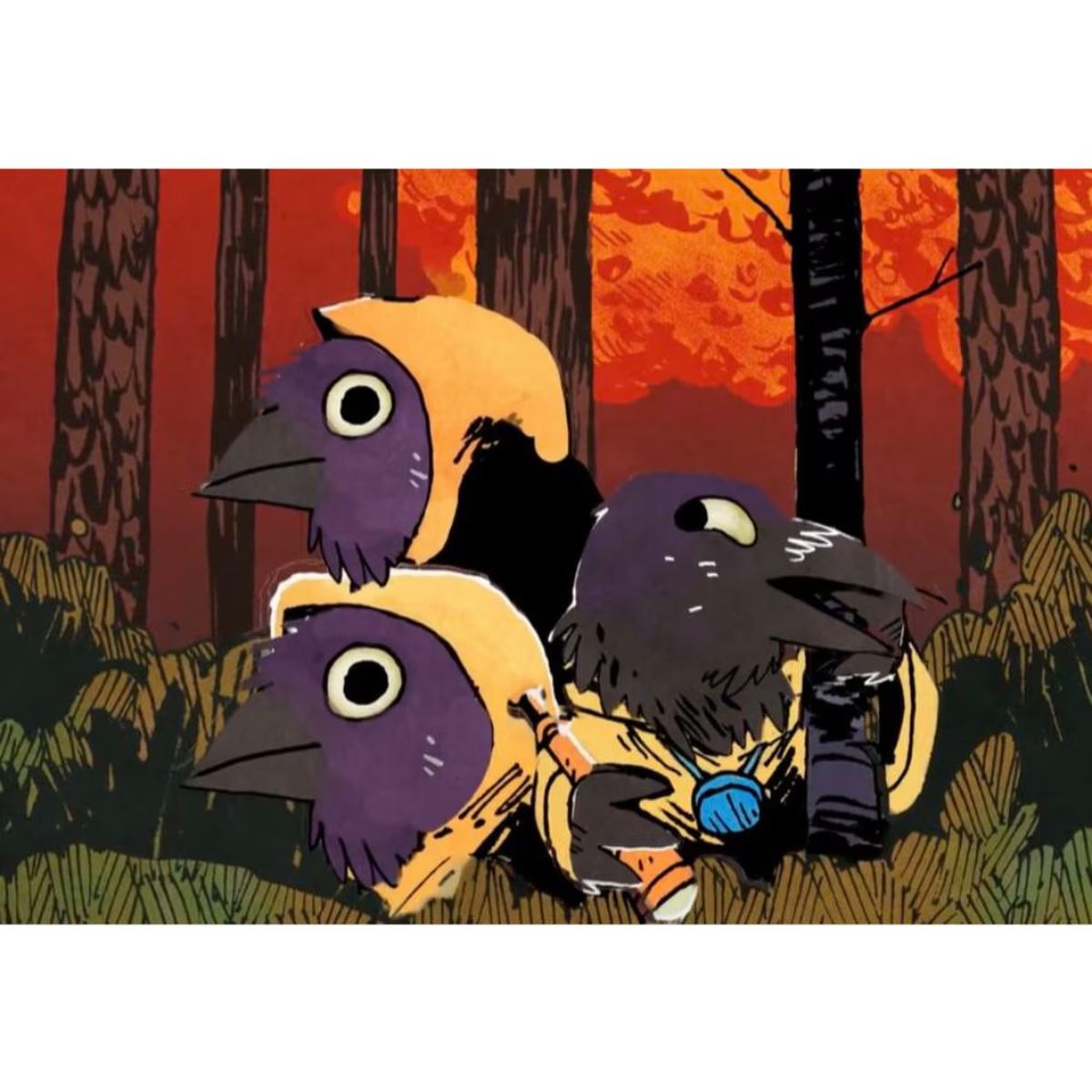 Root Underworld Expansion Corvid Conspiracy characters plotting in the Woodland