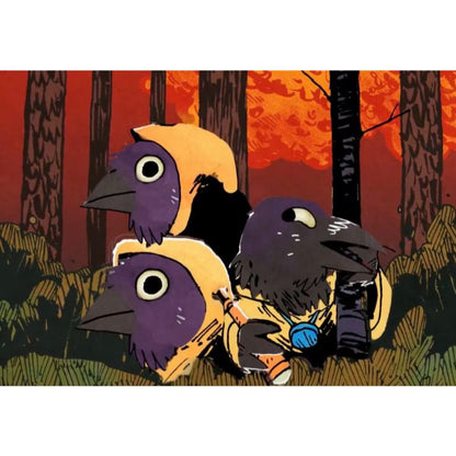 Root Underworld Expansion Corvid Conspiracy characters plotting in the Woodland