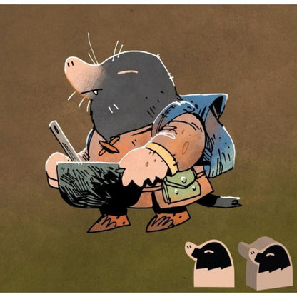 Root Underworld Expansion Underground Duchy mole character artwork by Kyle Ferrin
