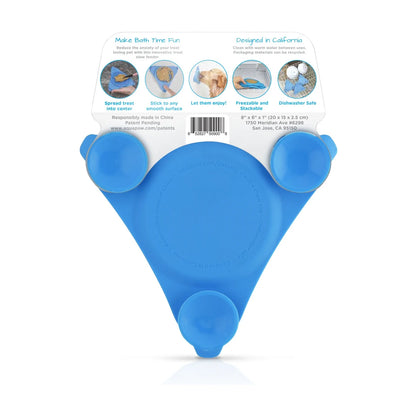 Aquapaw Slow Treater dog lick mat packaging showing use instructions and product features