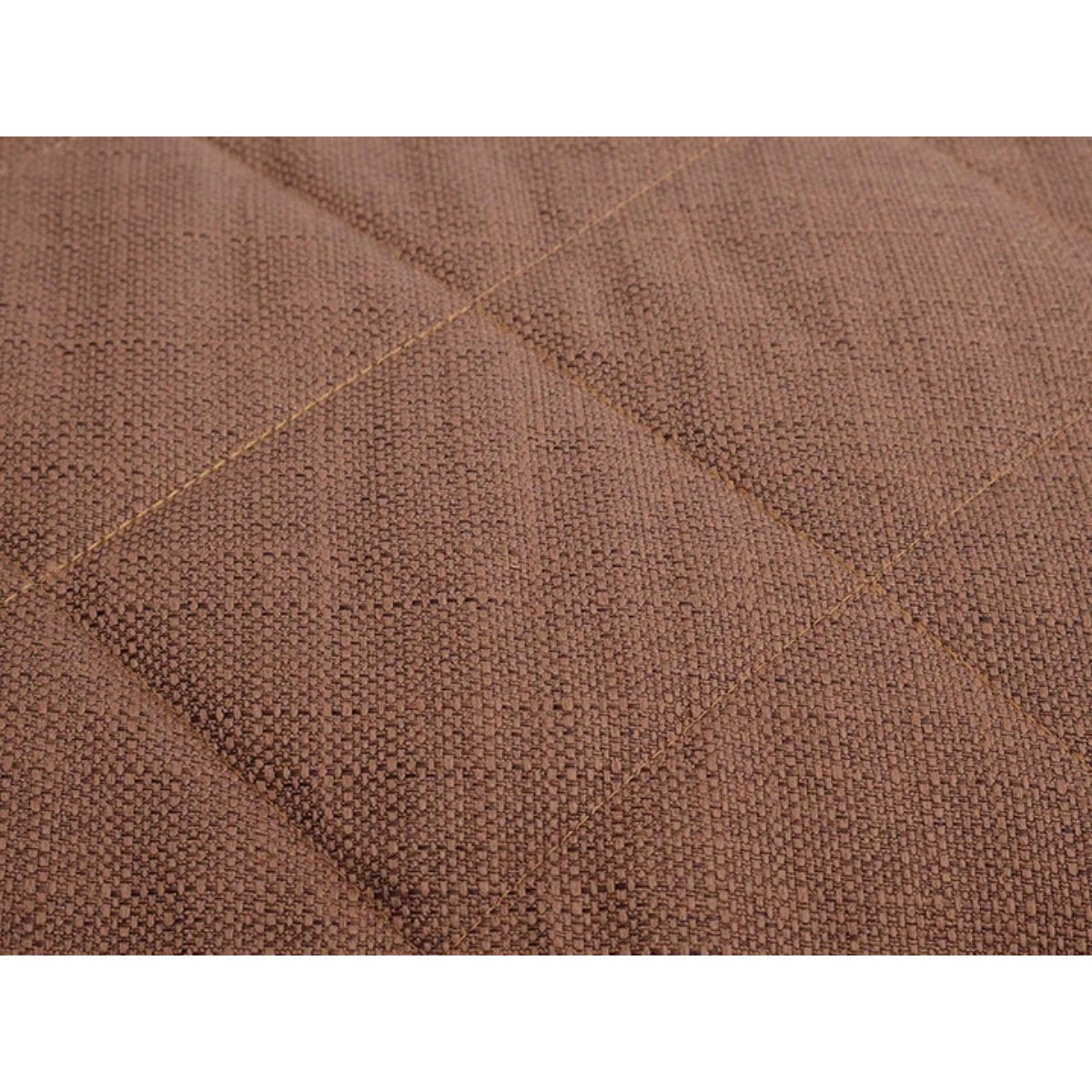 Close-up of the Rosewood Chocolate Tweed Dog Mattress showing the textured chocolate brown tweed fabric and diamond-pattern stitching.