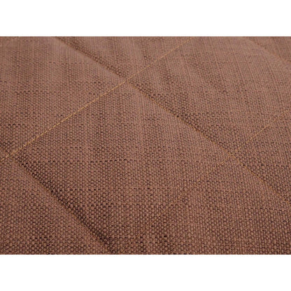 Close-up of the Rosewood Chocolate Tweed Dog Mattress showing the textured chocolate brown tweed fabric and diamond-pattern stitching.