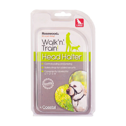 Rosewood Coastal Walk 'n Train Dog Head Halter Large packaging