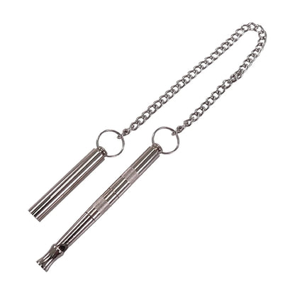 Rosewood Deluxe Silent Dog Training Whistle with protective sheath and chain