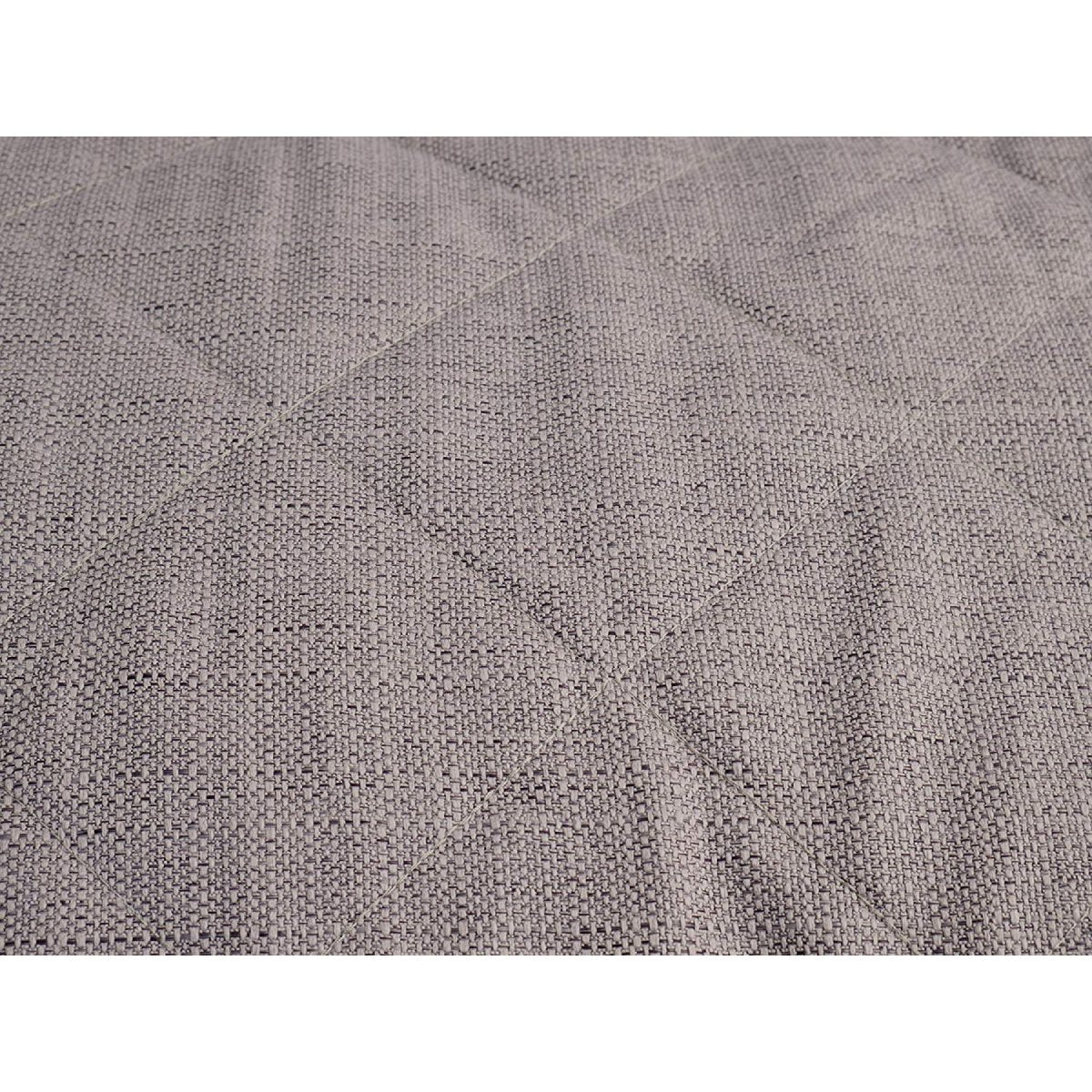 Close-up of the Rosewood Grey Tweed Mattress showing the textured grey woven fabric and subtle stitched pattern of the cushioned dog bed.