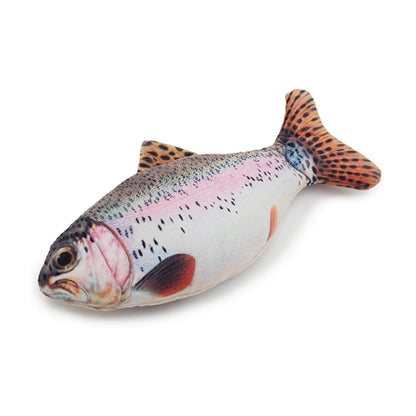 Rosewood Jolly Moggy Catnip Trout Toy soft plush fish catnip cat toy