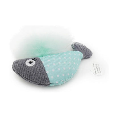 Rosewood Jolly Moggy Catnip Tune Chaser Fish motion activated cat toy with tag