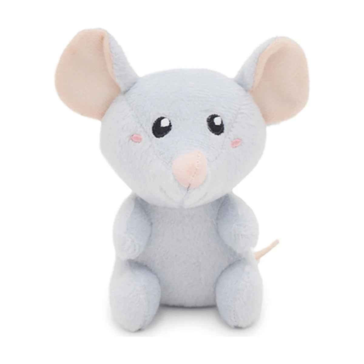 Rosewood Jolly Moggy grey cheeky mouse catnip plush cat toy front view