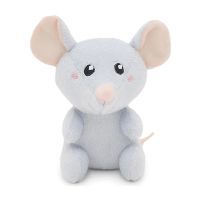 Rosewood Jolly Moggy grey cheeky mouse catnip plush cat toy front view