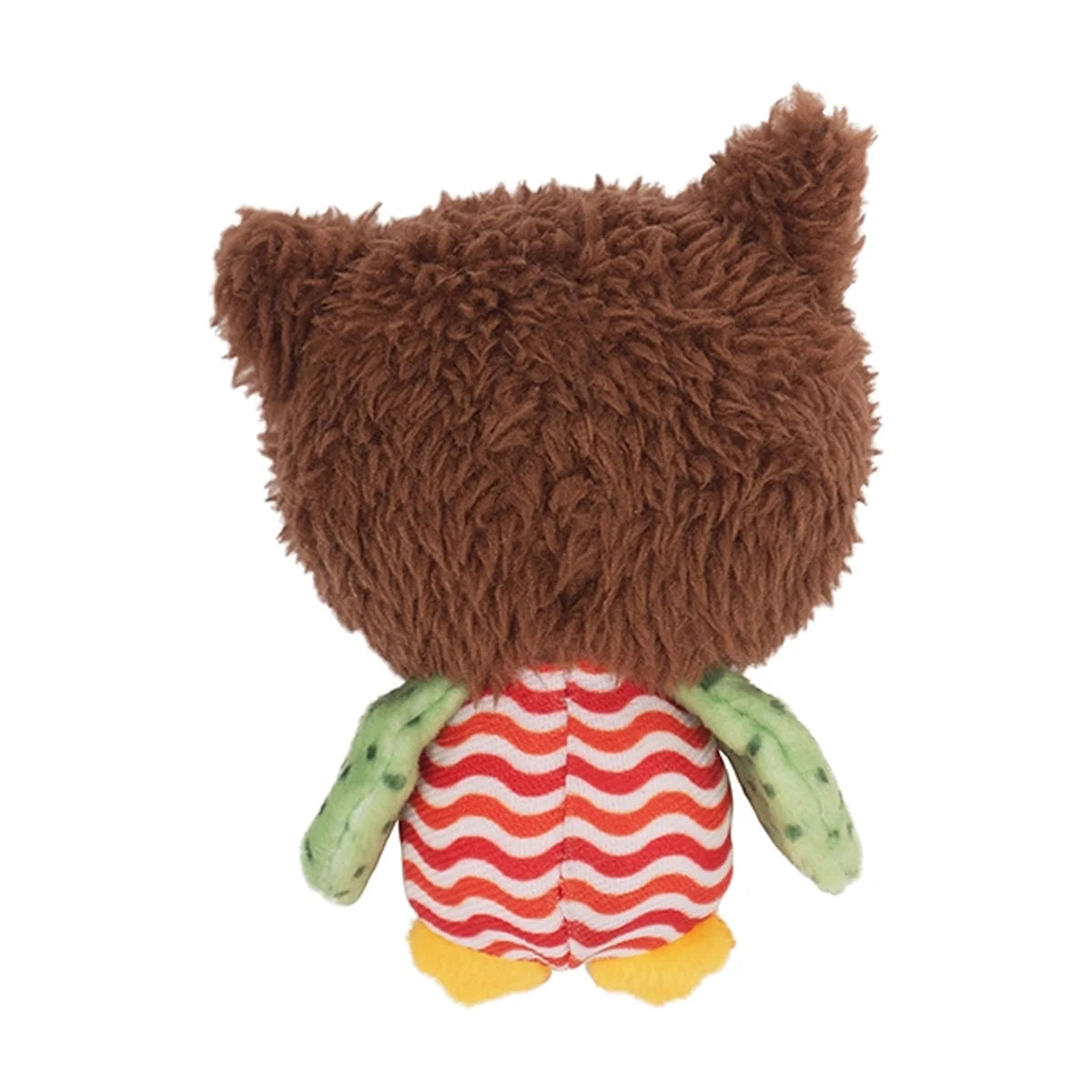 Back view of Rosewood Little Nippers Boggle Owl plush cat toy
