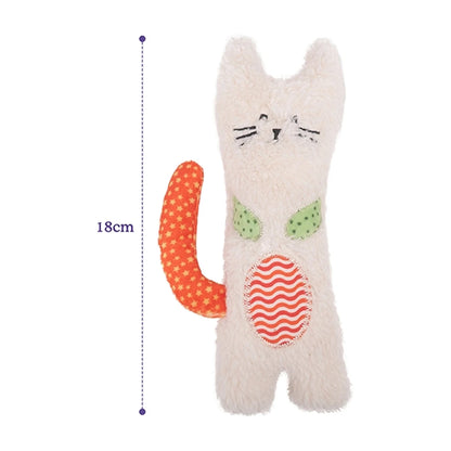 Rosewood Little Nippers Kitty Crunch catnip kitten toy size guide showing 18 cm height
