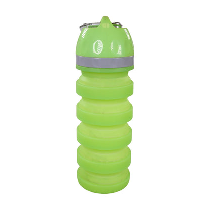 Rosewood Portable Collapsible Travel Bottle fully expanded to 21 cm high