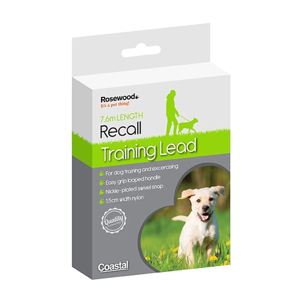 Rosewood Recall Training Lead 7.6 m retail packaging