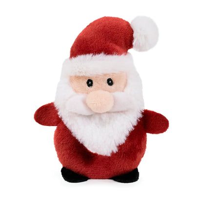 Rosewood Stanley Santa Christmas catnip toy showing a soft red Santa plush with fluffy white beard, red hat, white pom-pom and black feet on a white background.