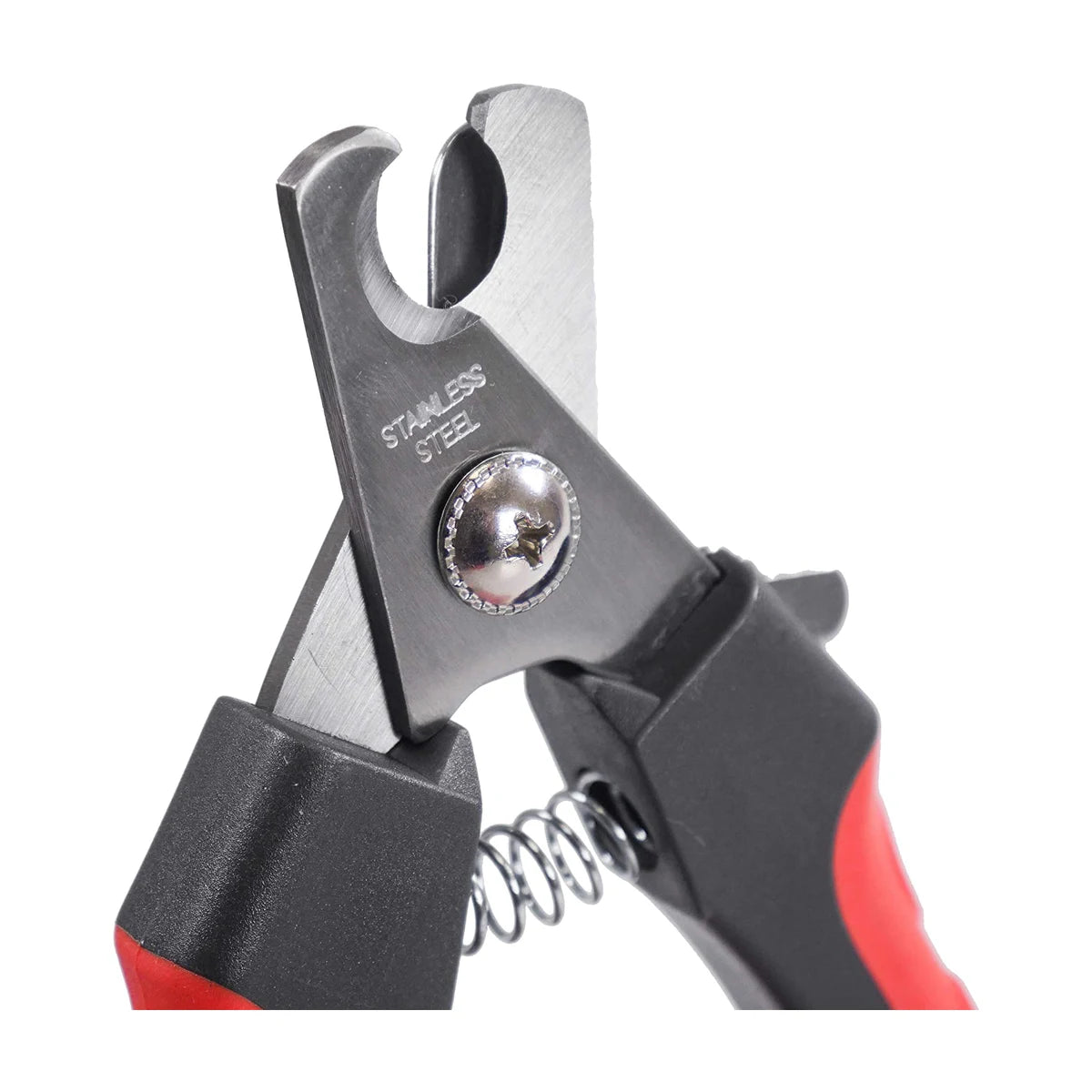 Close-up of Rosewood Soft Protection nail clipper stainless steel cutting blades