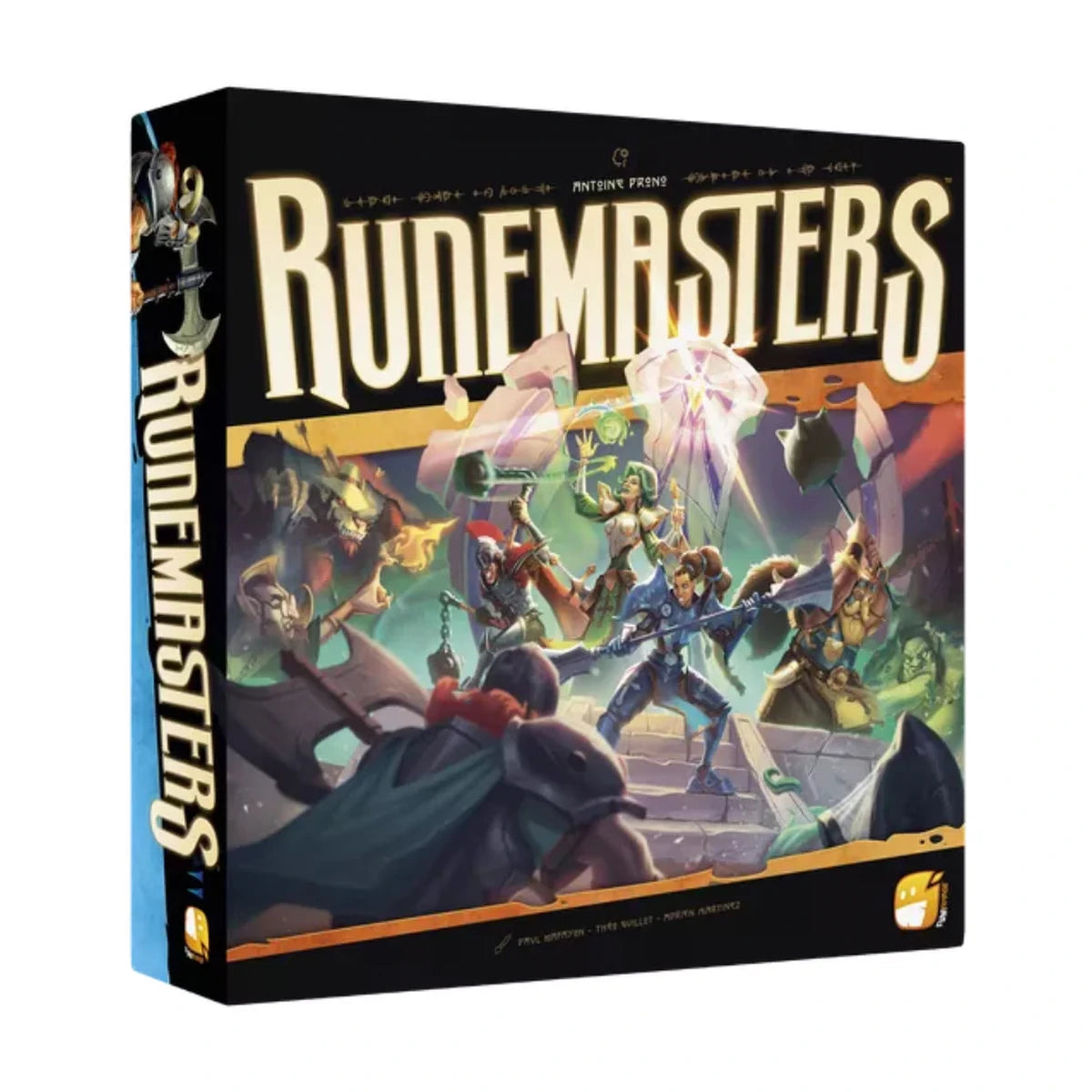 Runemasters co-operative fantasy board game angled box image
