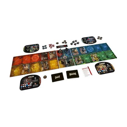 Runemasters board game components and gameplay setup for 1 to 4 players