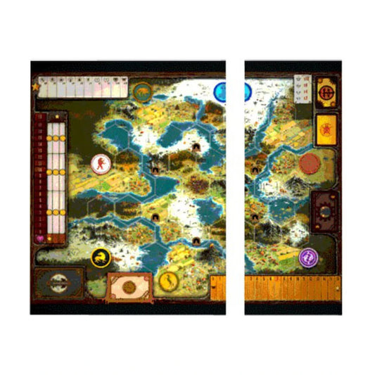 Scythe Board Extension larger map accessory with 70 percent bigger hexes for the Scythe board game