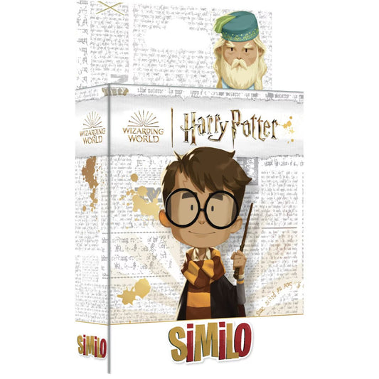 Similo Harry Potter card game box angled view with Harry Potter and Wizarding World artwork