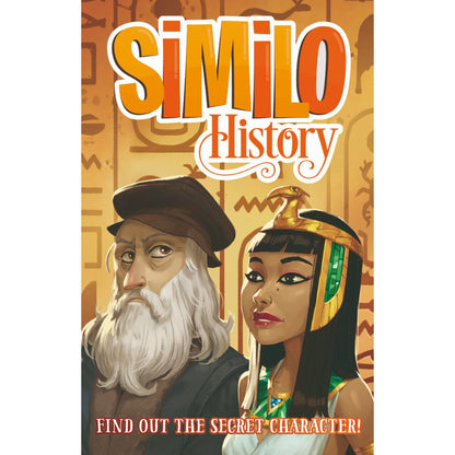 Similo History front cover artwork showing illustrated historical figures for the cooperative deduction card game