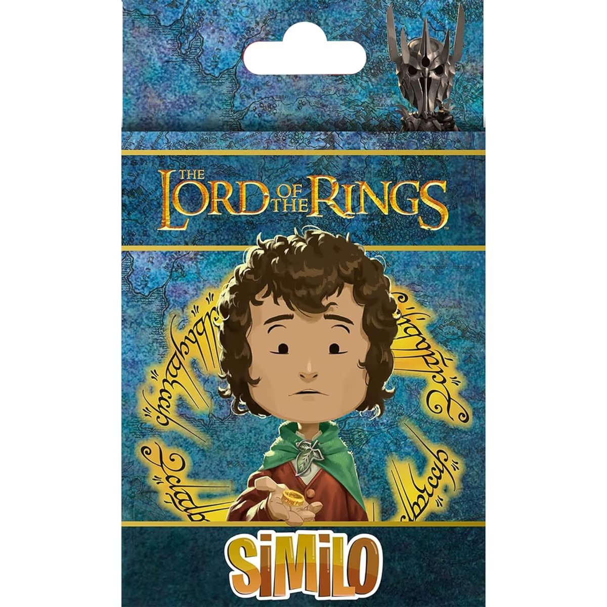 Similo The Lord of the Rings card game hanging pack front with Frodo artwork and Sauron helmet detail