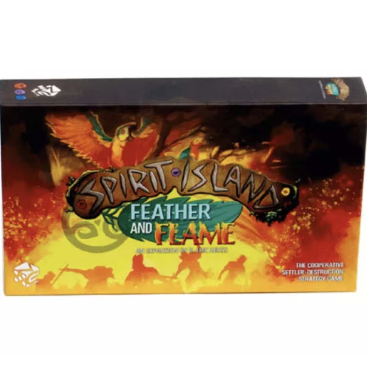 Spirit Island Feather and Flame board game expansion box