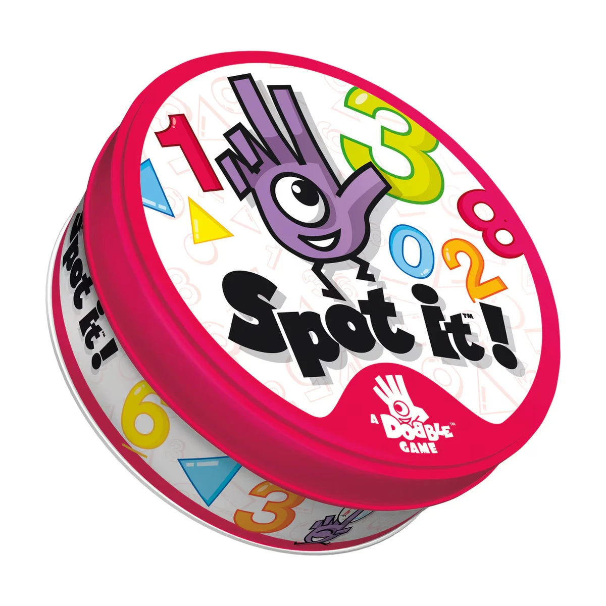 Spot it 123 educational matching game tin closed
