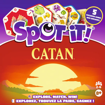 Spot It Catan card game front artwork