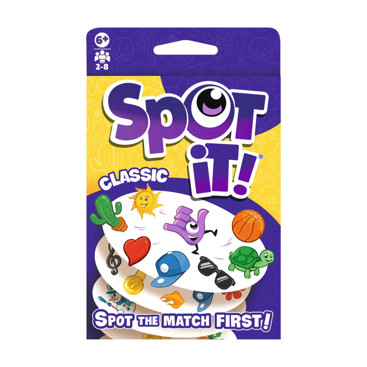 Spot It Classic card game front packaging