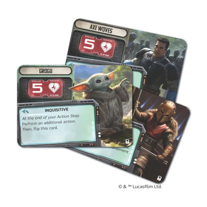 Sworn to the Creed expansion Grogu and Mandalorian character cards