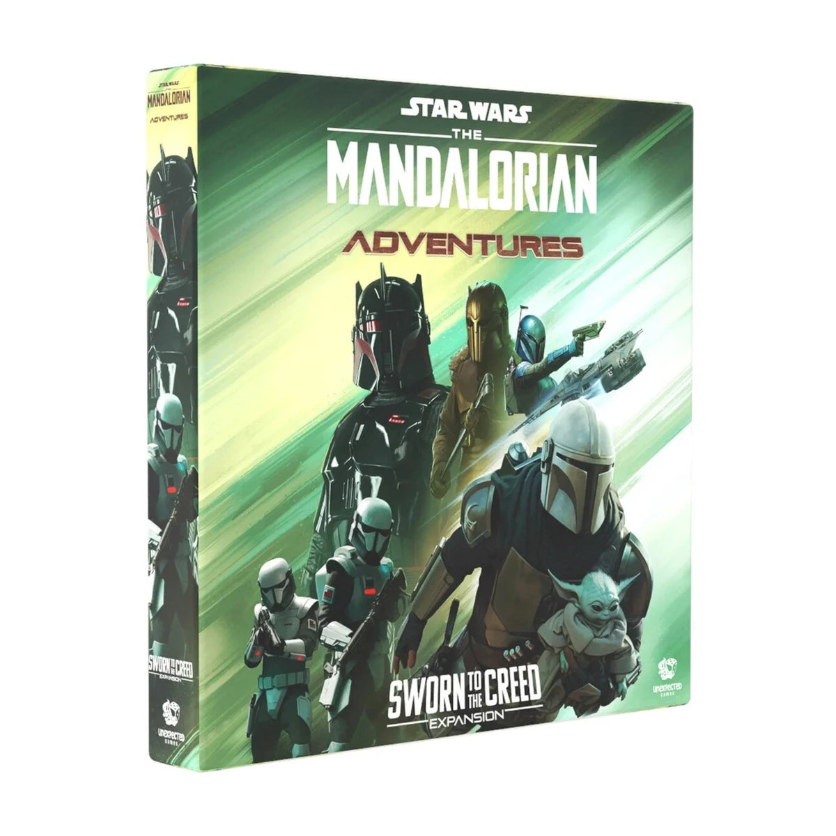 Star Wars The Mandalorian Adventures Sworn to the Creed expansion box angle