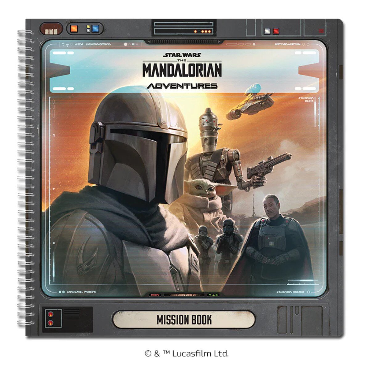 Star Wars The Mandalorian Adventures Mission Book featuring The Mandalorian Grogu IG-11 and Greef Karga