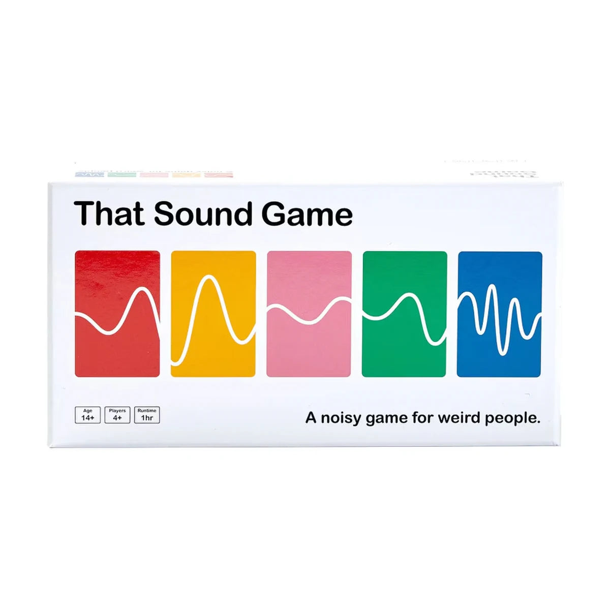 That Sound Game Original Edition party game box front with five colourful sound category designs