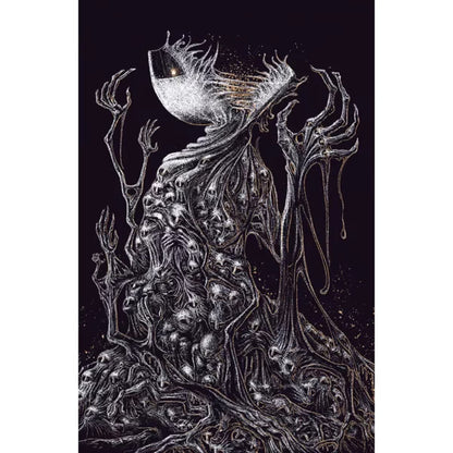 The Other monster artwork from The Night Cage Shrieking Hollow expansion showing a towering skeletal creature in the darkness