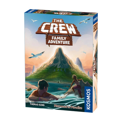 The Crew Family Adventure Marooned in Paradise cooperative family card game box angled view