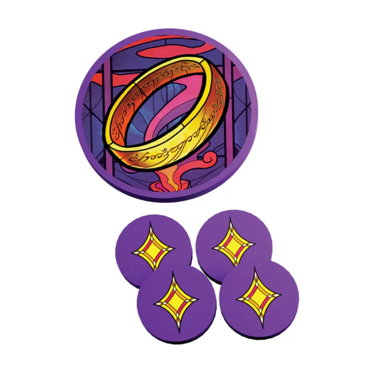 Tokens from The Fellowship of the Ring trick-taking card game