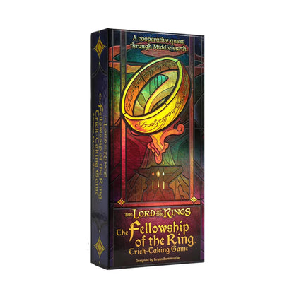 The Fellowship of the Ring trick-taking card game box for cooperative family play