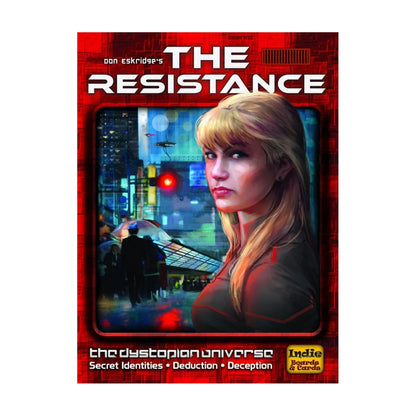 The Resistance social deduction card game box front cover