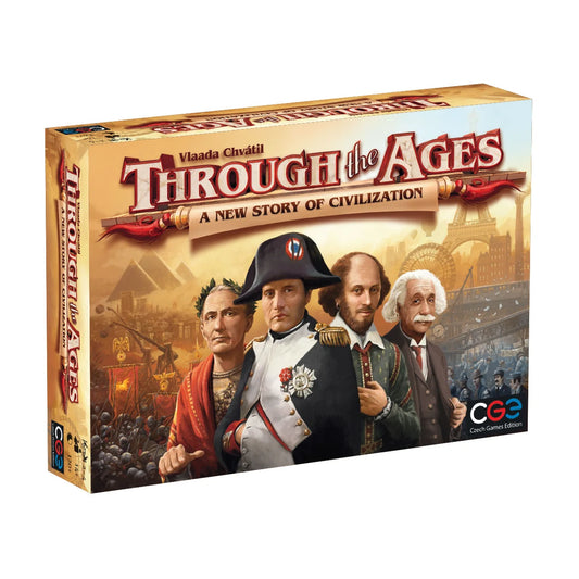 Through the Ages A New Story of Civilization board game box front by Czech Games Edition