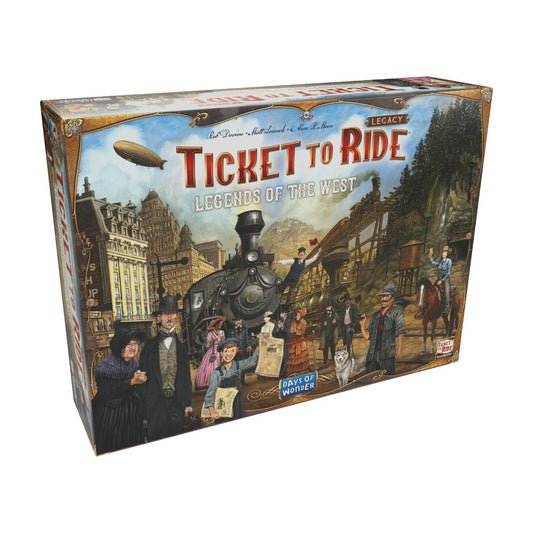Ticket to Ride Legacy Legends of the West board game box by Days of Wonder