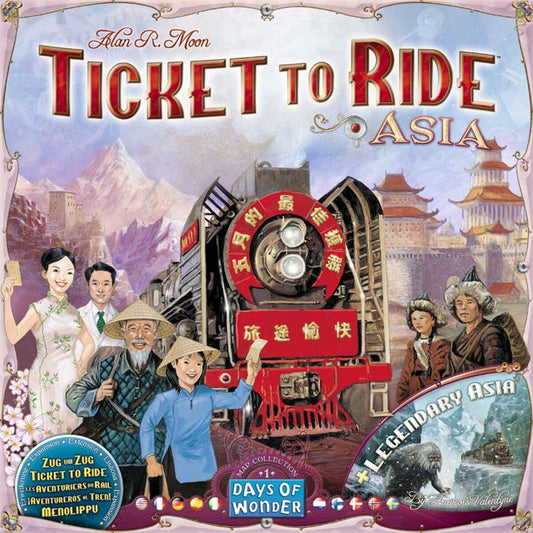 Ticket to Ride Map Collection Vol 1 Asia expansion by Days of Wonder featuring Team Asia and Legendary Asia