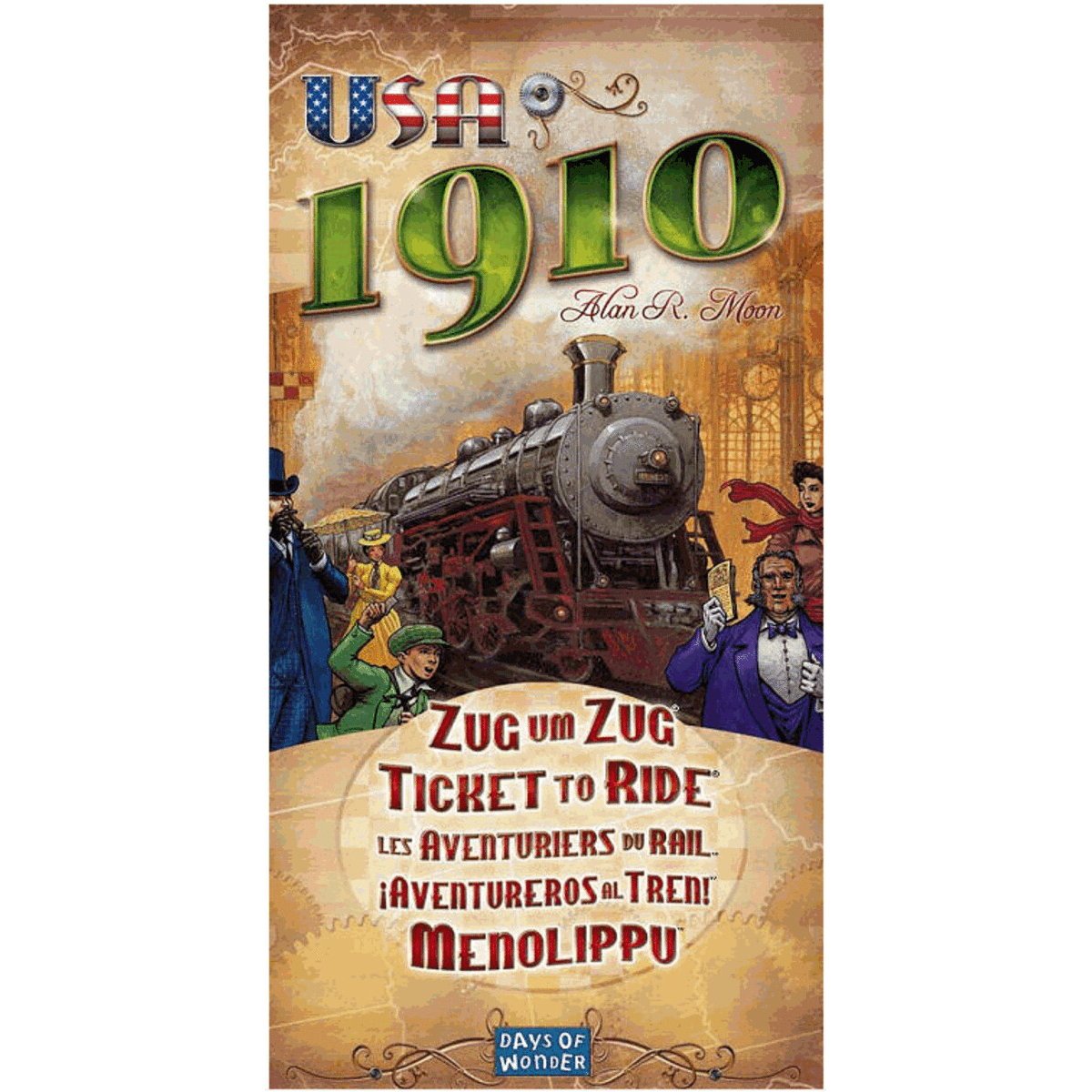 Ticket to Ride USA 1910 expansion for the original Ticket to Ride board game by Days of Wonder