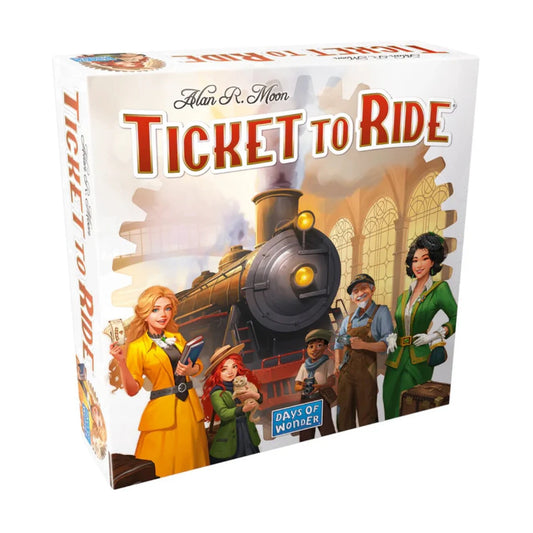 Ticket to Ride 2025 Refresh board game box front by Days of Wonder for 2 to 5 players age 8 plus