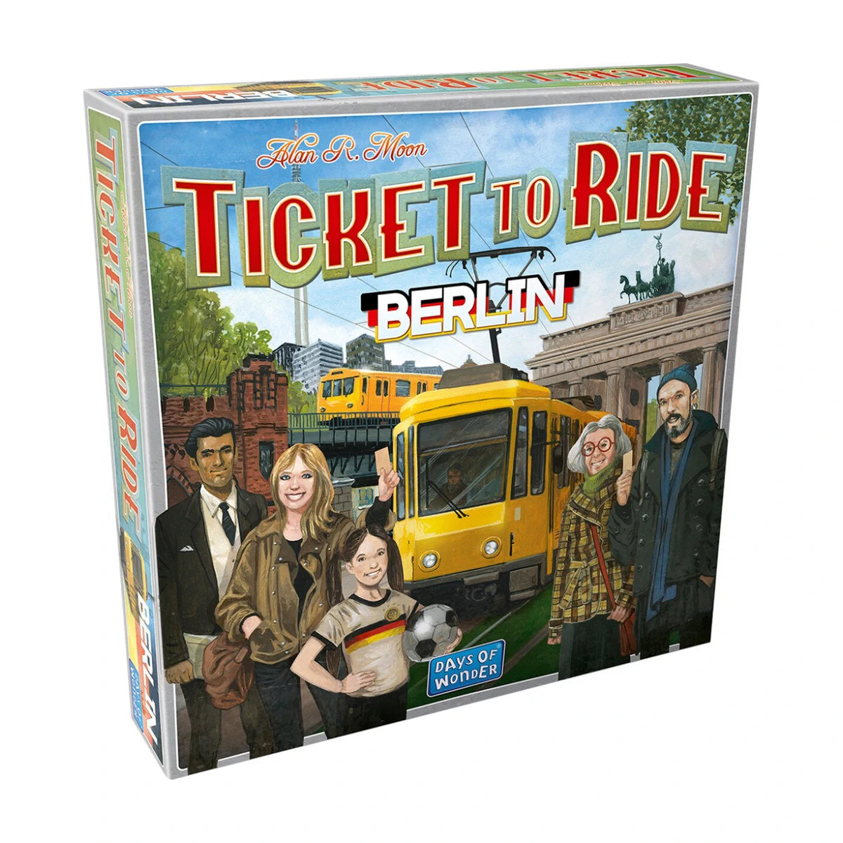 Ticket to Ride Berlin standalone board game box front by Days of Wonder for 2 to 4 players age 8 plus