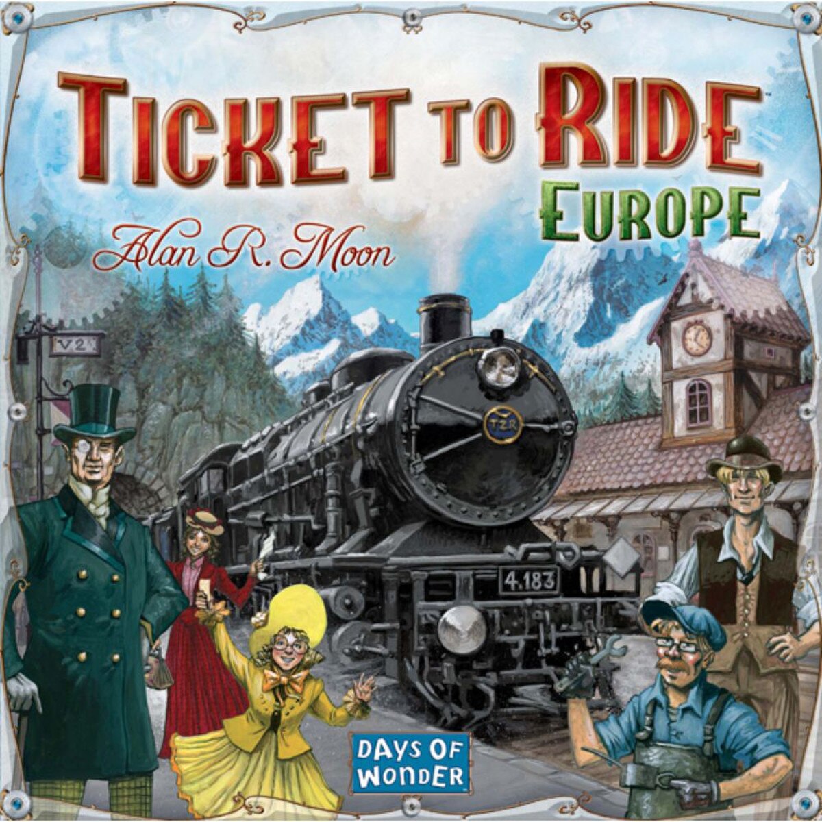 Ticket to Ride Europe board game front box view