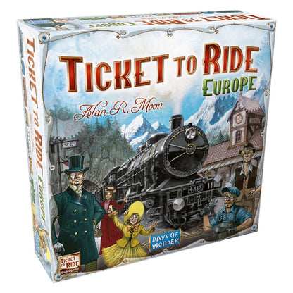 Ticket to Ride Europe board game main box image