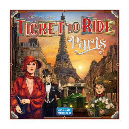 Ticket to Ride Paris board game cover art